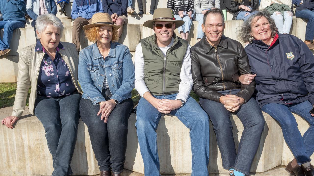 (from left) Lyndsey Klaassen, Linda Paton, Michael Paton, Simon Paton and Tanya Paton. The O'Callaghan Cup played at Downlands College. Saturday, August 6, 2022. Picture: Nev Madsen.