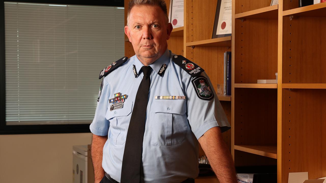 Deputy Commissioner Shane Chelepy has doubled down on calls for police powers to be expanded to shopping centres. Picture: Liam Kidston