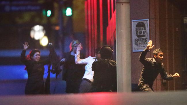 The Lindt Cafe siege ended with gunfire. Picture: Bill Hearne