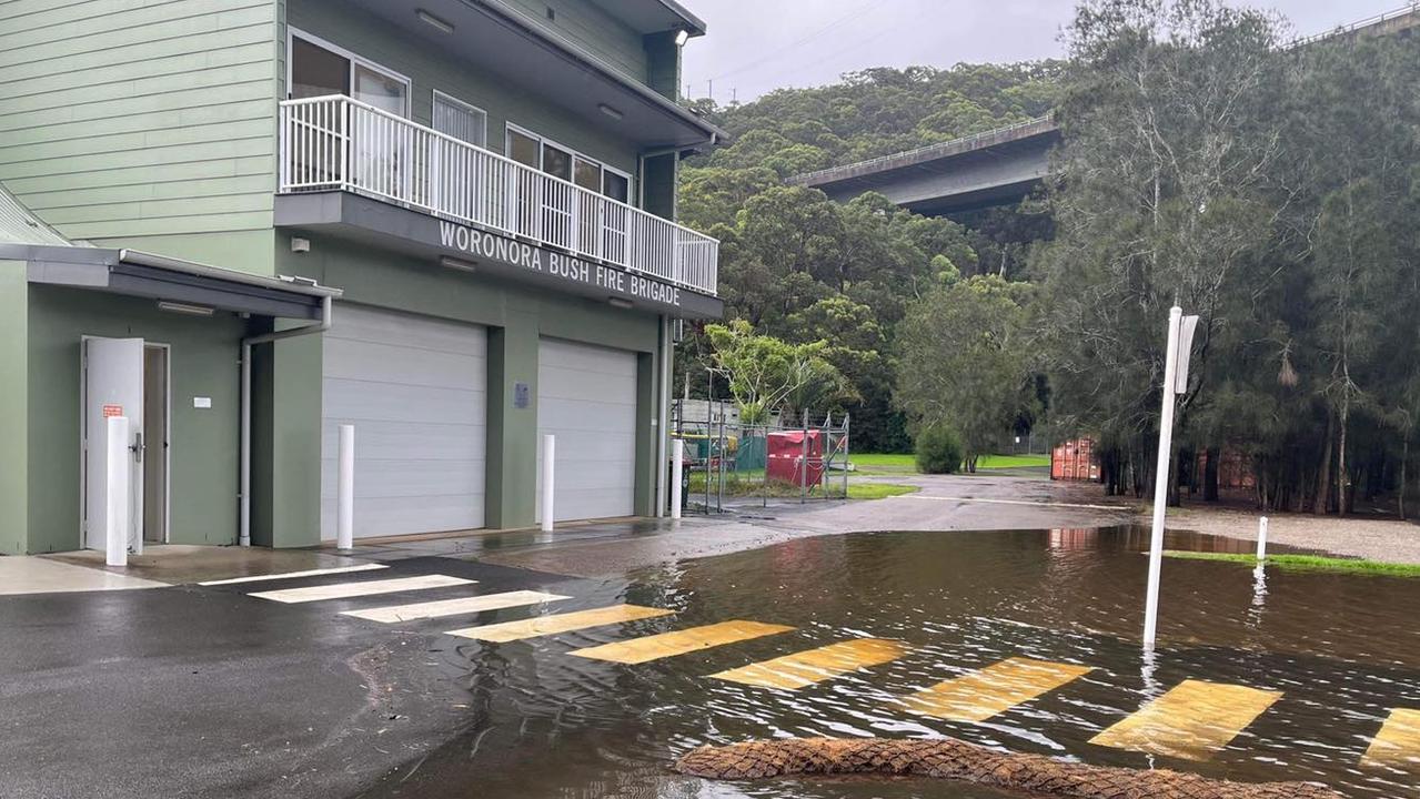 Woronora River has escaped flooding at high tide on March 2 2022 but is preparing for more rainfall throughout the day. Picture: Woronora RFS Brigade