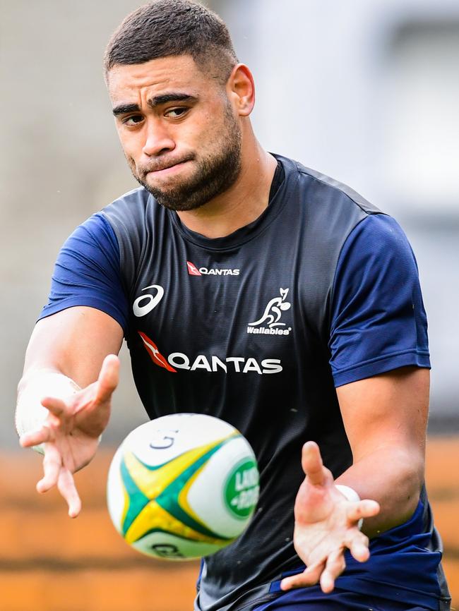 Lukhan Tui has been called into the starting XV for the Wallabies third Test against Ireland. Picture: Stuart Walmsley