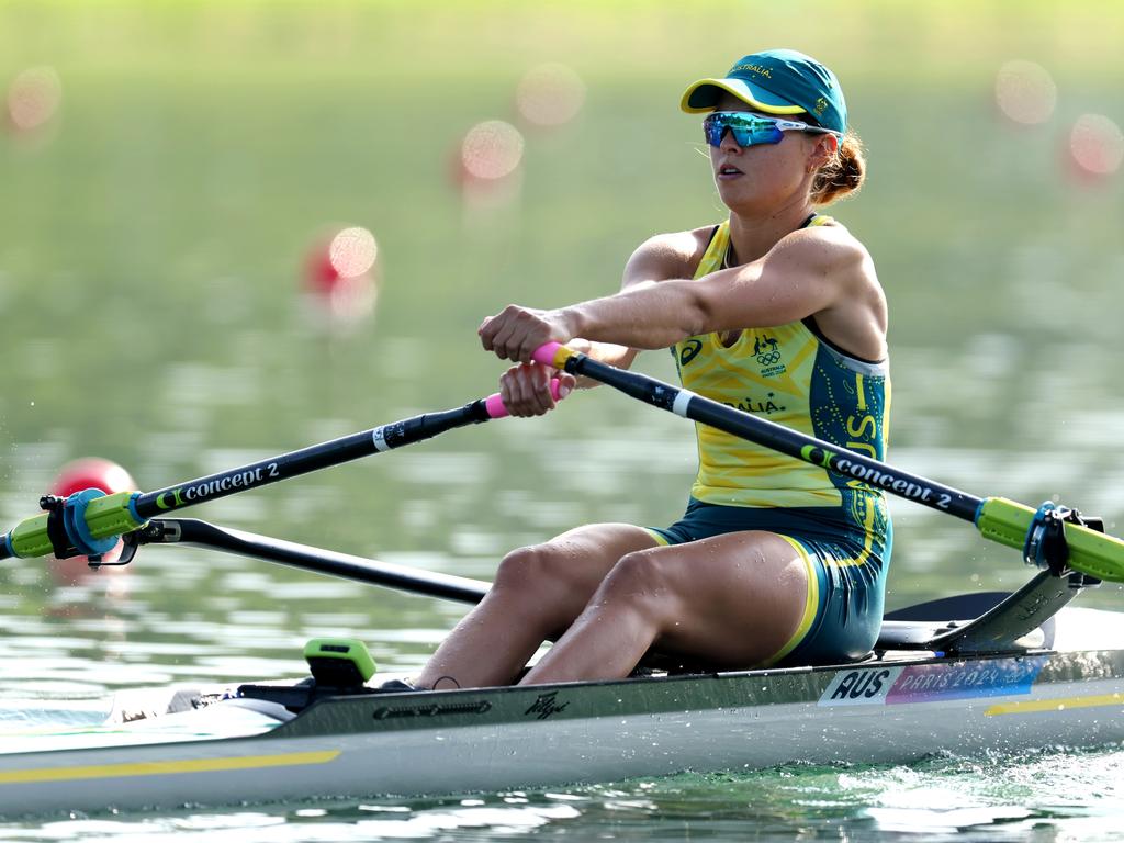 Tara Rigney was pipped at the line for a medal. Picture: Getty Images