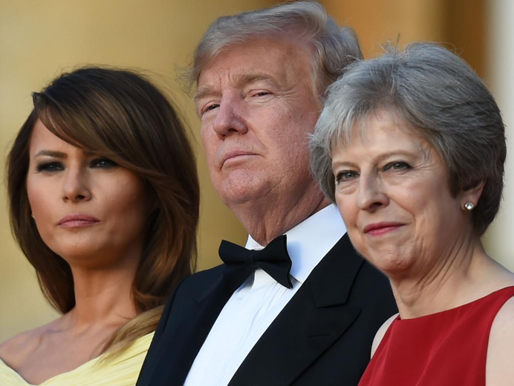 Donald Trump’s behaviour will be under scrutiny on his first state visit to the UK. Picture: AFP