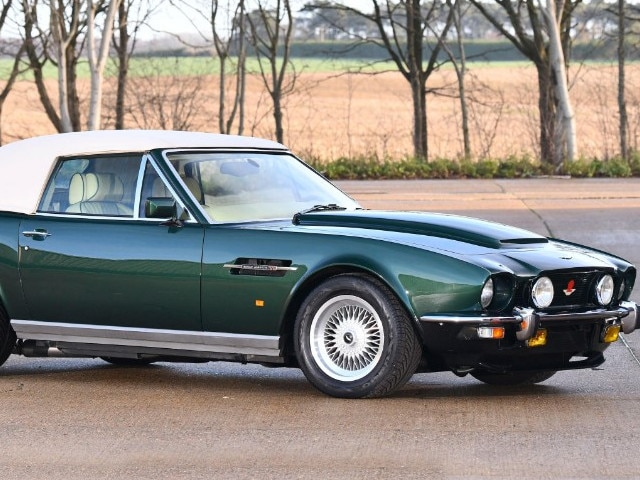 The 1989 Aston Martin V8 Vantage Volante for John Connolly’s column Images Courtesy of Bonhams.