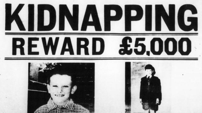 Graeme Thorne's reward poster. Photo News Ltd