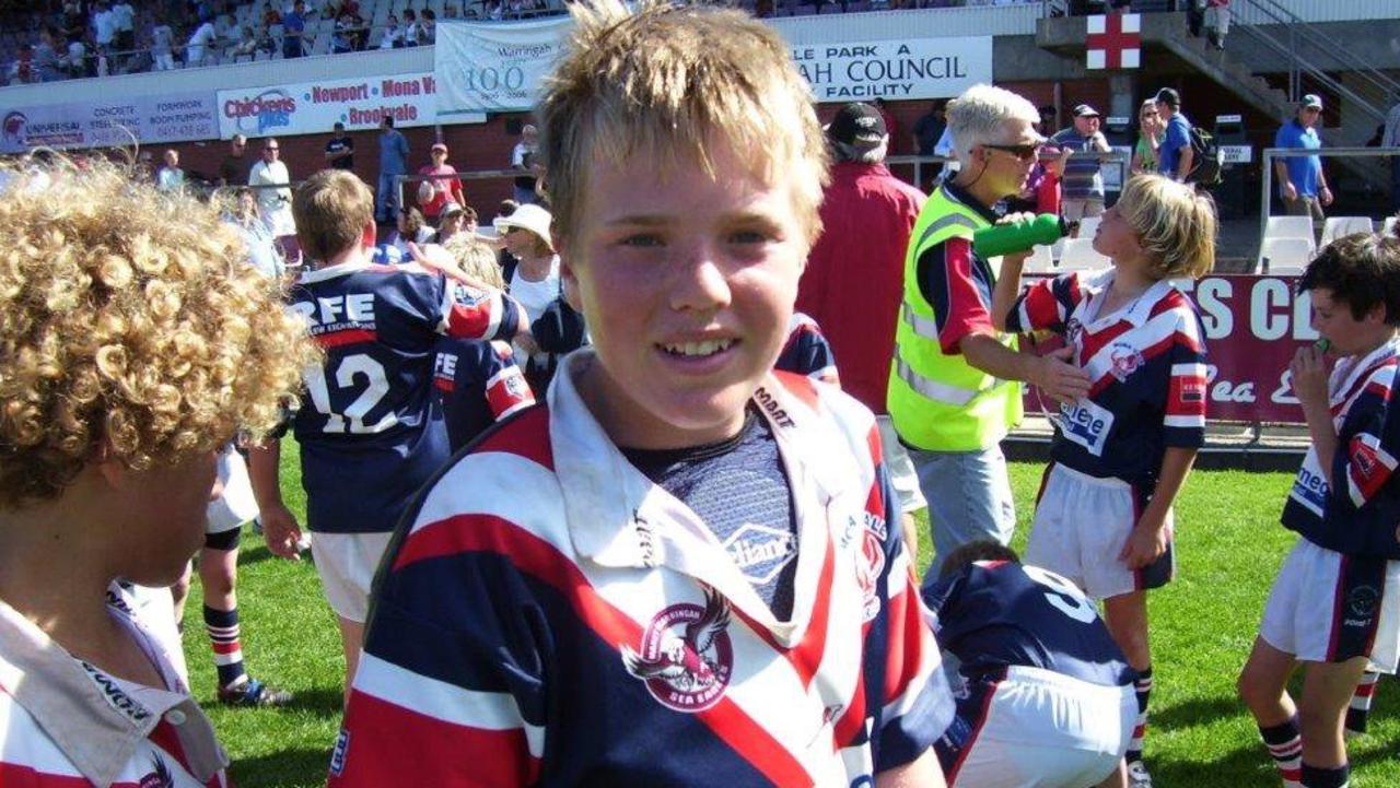 Jake Trbojevic playing for Mona Vale Raiders as a youngster.