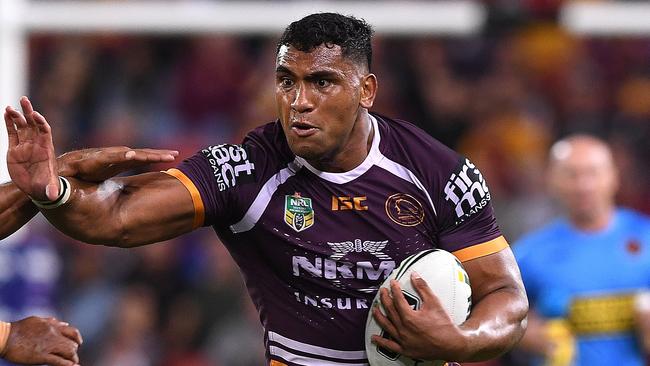 Tevita Pangai will more than likely sign with the Broncos but until he puts pen to paper the other clubs will keep on circling. Picture: AAP