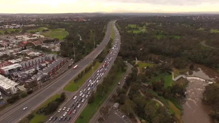 Congestion on the Eastern Freeway