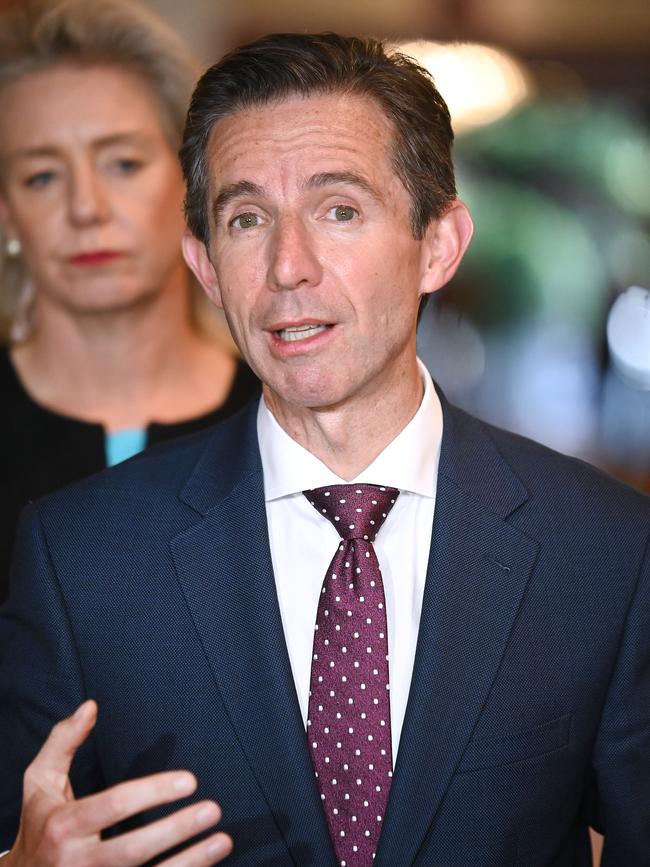 Opposition foreign affairs spokesman Simon Birmingham. Picture: John Gass