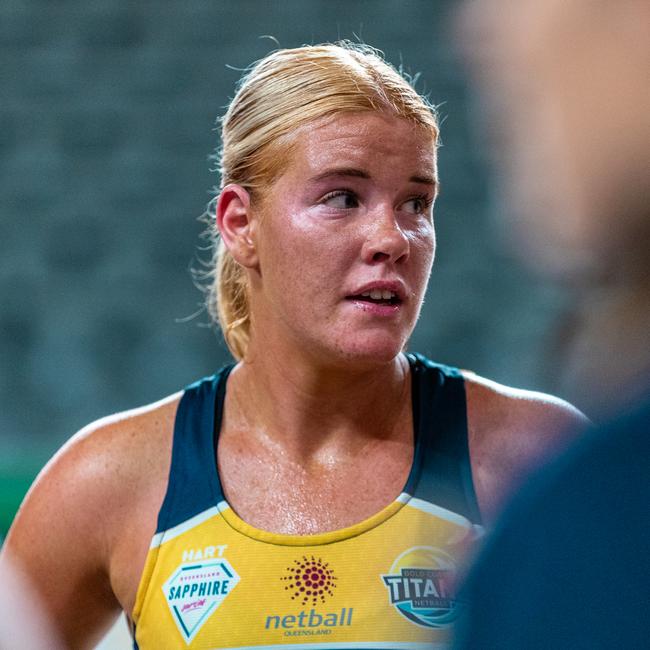 Gold Coast Titan netballer Bayley D'Hotman de Villiers.