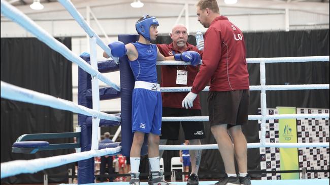 Flagstone State Community College boxer Ryan Porter.