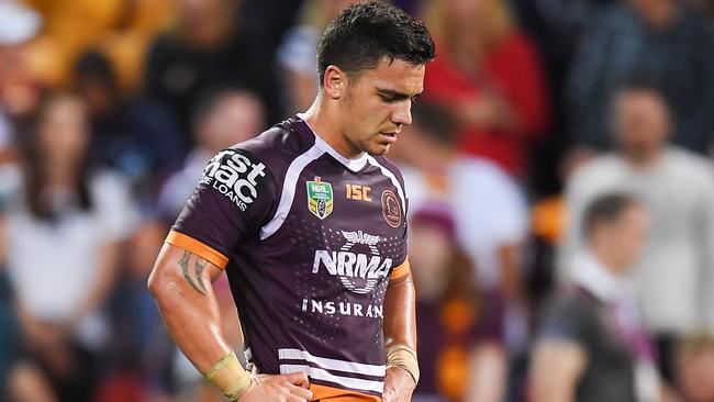 Kodi Nikorima could be forced into a utility role with the Broncos. Picture: Albert Perez/Getty Images