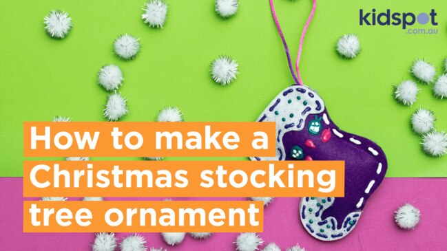 The cutest Christmas stocking tree ornament you'll ever see