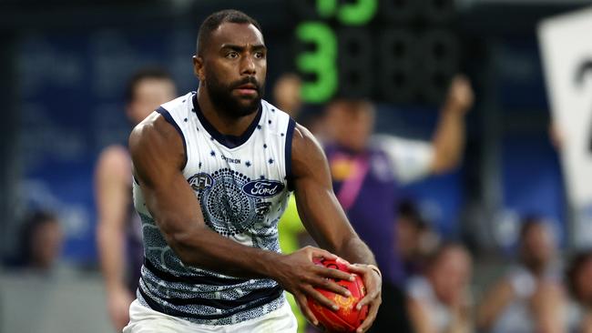 Geelong is open to talking to other clubs about Esava Ratugolea. Picture: Will Russell/AFL Photos via Getty Images