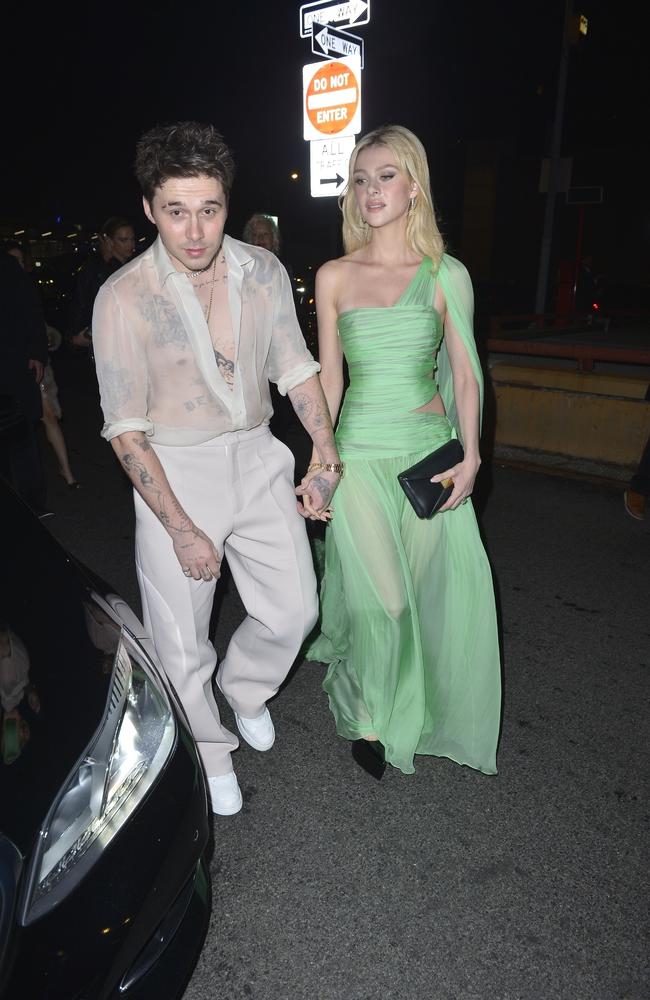 Newlyweds Brooklyn Beckham and Nicola Peltz. Picture: D-Star/Backgrid