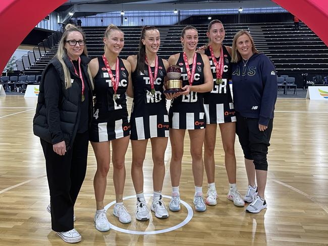 Collingwood Magpies have claimed gold at the Australian Netball Championships. Picture: Supplied