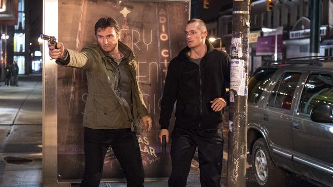 High drama ... Liam Neeson and Joel Kinnaman play father and son in Run All Night.