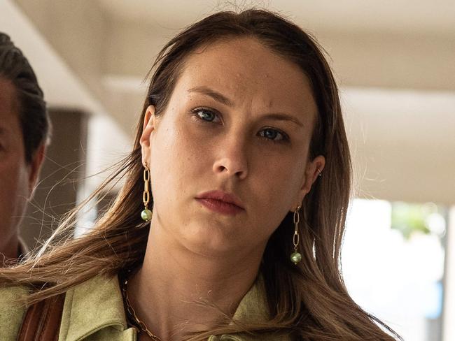 SYDNEY, AUSTRALIA - NCA NewsWire Photos December, 10, 2020 Hannah Quinn walks out the Supreme Court Darlinghurst.Picture: NCA NewsWire/Flavio Brancaleone