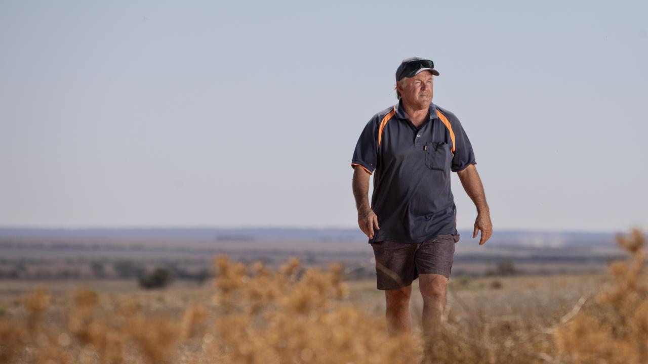 Farmer Peter Woolford said one thingthe government needed to do was look into improving water infrastructure before “we’re all in trouble”. Picture: Brett Hartwig