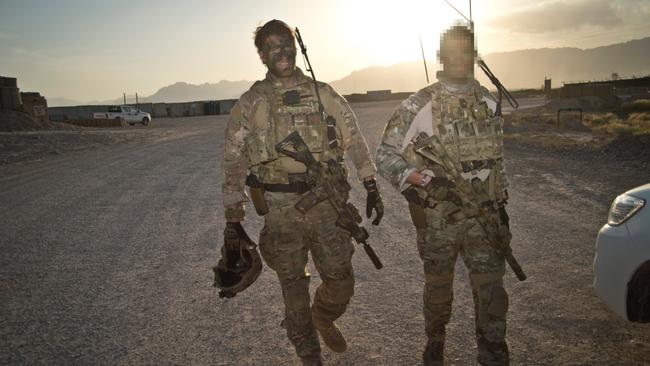 Andrew Hastie and a colleague in Afghanistan in 2013.