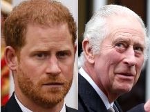 Prince Harry has arrived in Britain to see his father, King Charles, as he undergoes treatment for cancer. Picture: AFP/Getty Images