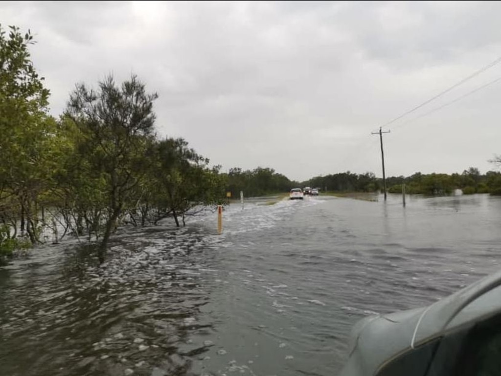 Flooding at Toogoom. Picture: Via Toogoom Rural Fire Brigade/Facebook