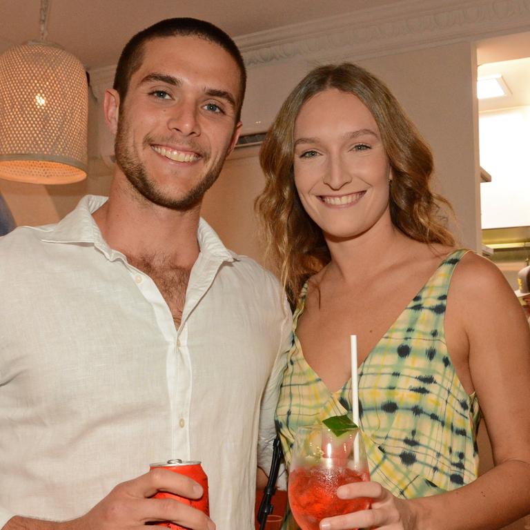 Liam Chirio and Tessa Marshall at opening of Maman Restaurant in Burleigh Heads. Picture: Regina King.