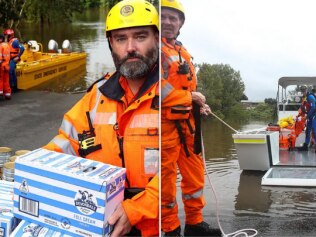 Vital supplies start making their way across flooded waters