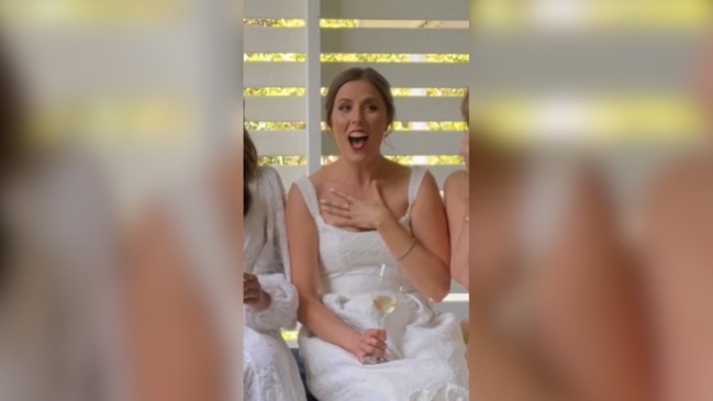 Pink wedding dress by Adelaide designer goes viral