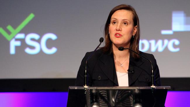 Kelly O'Dywer says the 30 per cent rule would improve governance. Picture: Hollie Adams.