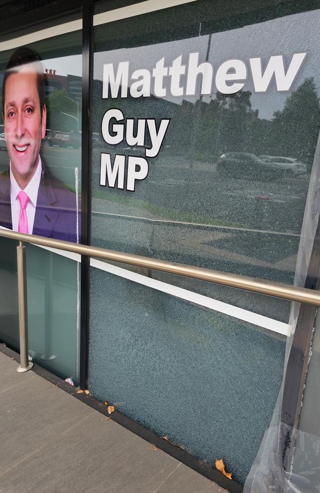 The Doncaster electorate office has now been targeted several times in recent months. Picture: Supplied