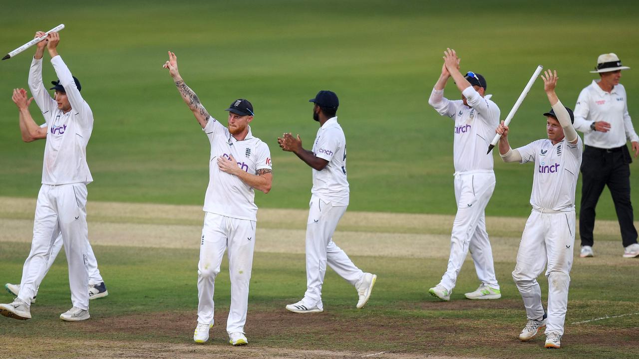 England did the unthinkable. (Photo by Noah SEELAM / AFP)