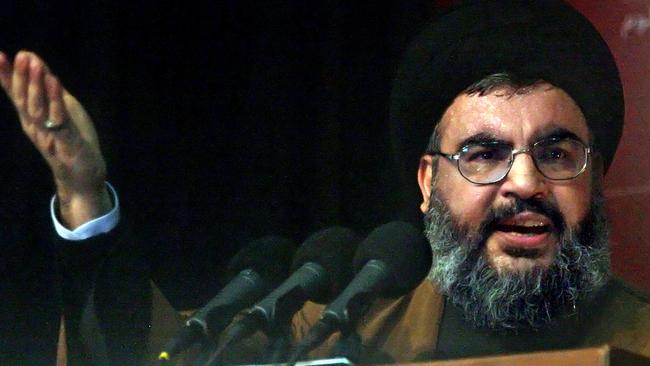 Lebanon's late Hezbollah leader Hassan Nasrallah. Picture: AFP