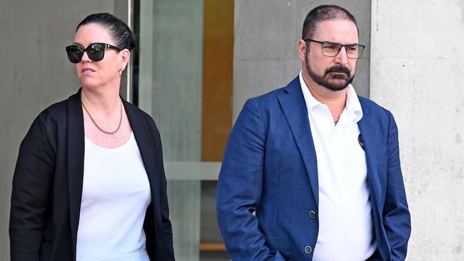 Michael and Kerri-Lyn Stewart at Brisbane Supreme Court. Picture: NCA NewsWIRE / John Gass