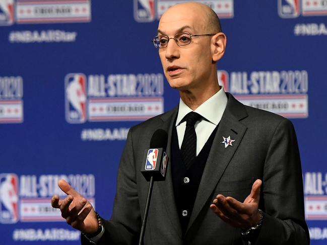 NBA Commissioner Adam Silver will be a virtual speaker at the first “Davos” for sport in Melbourne later this year Picture: Getty Images