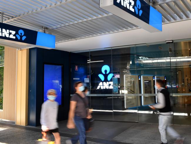 BRISBANE, AUSTRALIA - NewsWire Photos September 23, 2021: ANZ bank in Brisbane.Australia's biggest bank has warned proactive steps must be taken now to avoid a New Zealand style government intervention to cool soaring house prices Picture: NCA NewsWire / John Gass