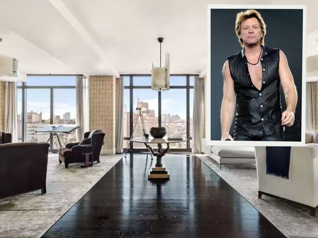 Bon Jovi selling his NY apartment. Pictures: Realtor/Getty