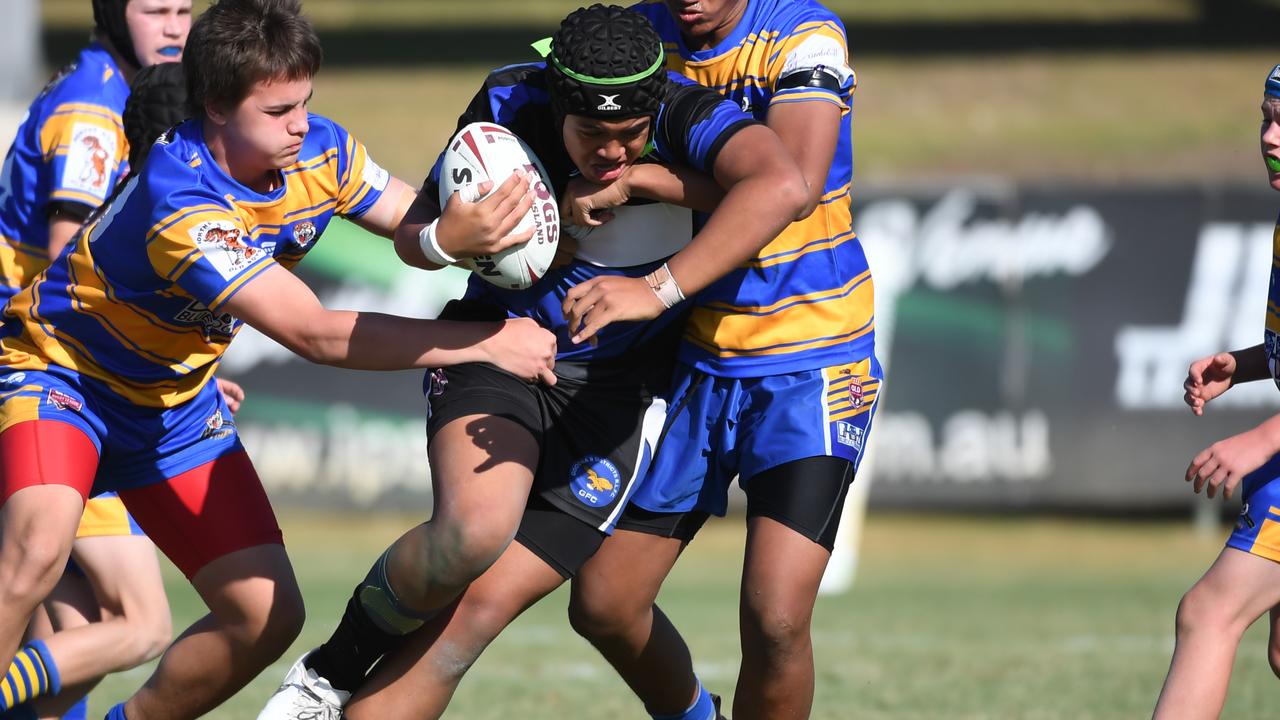 David Leota as a junior in the Ipswuch competition. He has now been signed by the Bulldogs.