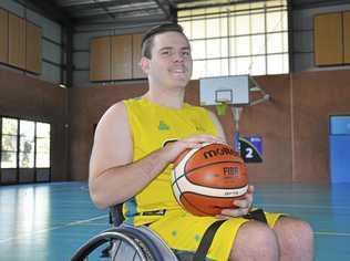 HELPING HAND: Toowoomba's Hayden Siebuhr will line-up for Indonesia at the 5th Bali Cup International Wheelchair Basketball Invitational. The Australian international wheelchair basketball player will join the side for the competition as 'ring-in' alongside three Australian teammates. Picture: Anton Rose