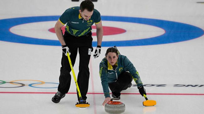 Australia's Tahli Gill and Dean Hewitt suffered a heartbreaking loss to the United States, Picture: AFP