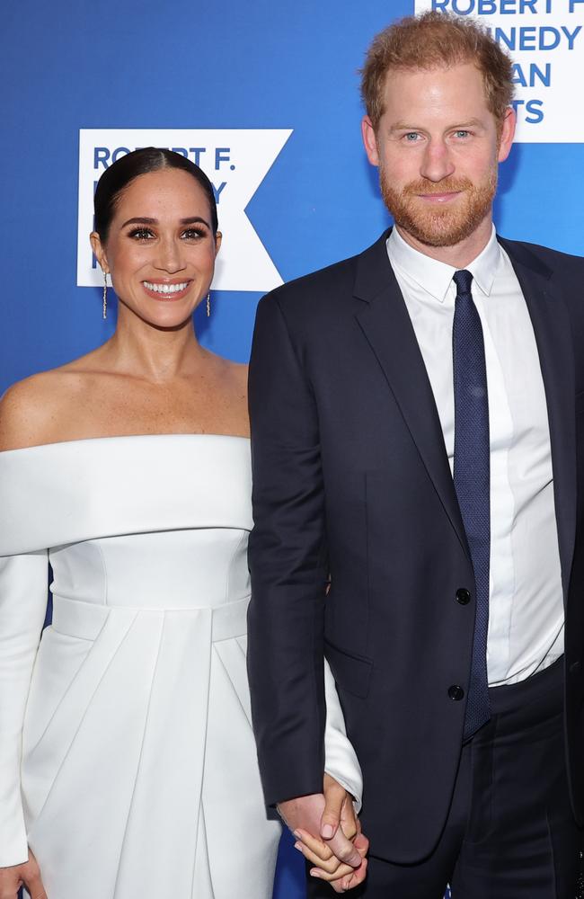 The couple at the Robert F. Kennedy Human Rights Ripple of Hope Gala in NYC last month. Picture: Mike Coppola/Getty Images
