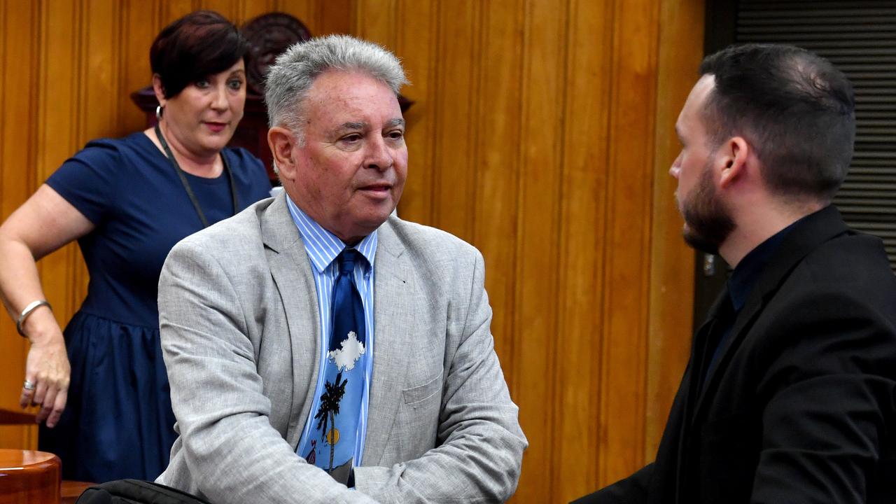 At a special meeting in December, the newly appointed Deputy Mayor Ann-Maree Greaney stands in the background as, Paul Jacob and councillor Brodie Phillips shake hands. Picture: Evan Morgan