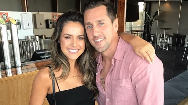 Mitchell Pearce and Kristin Scott were due to be married on Tuesday. Picture: Instagram