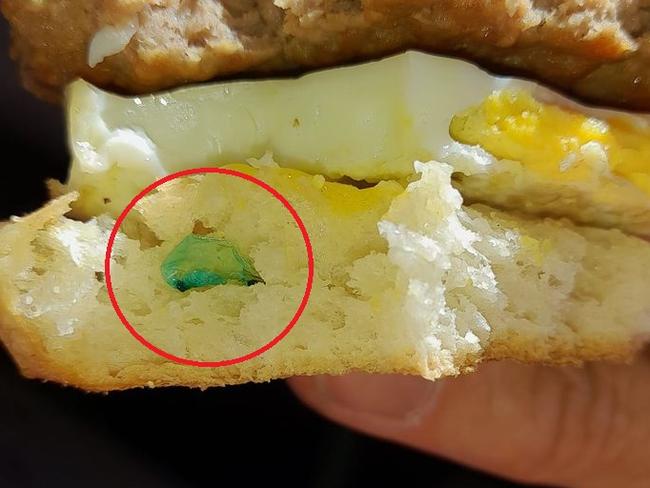 Foul find inside Maccas burger