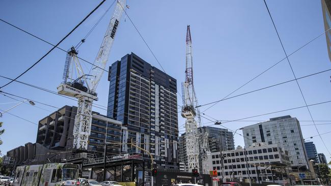 The site of the South Yarra apartment building. Picture: Sarah Matray