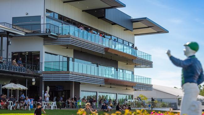 The controversial Darwin Turf Club grandstand, Fannie Bay Racecourse, Darwin. Picture: Che Chorley