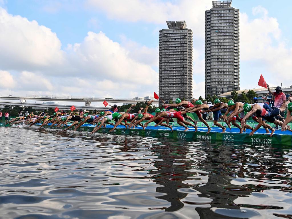 A shambolic false start in the triathlon gave Jake Birtwhistle a broken nose in the chaos.