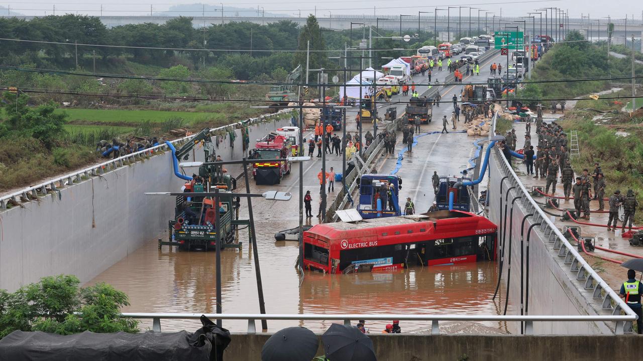 Flooding in South Korea leaves 33 dead, rescuers battle to reach people ...