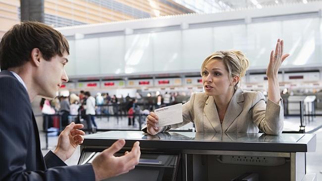 Losing your temper at the person behind the counter probably won’t get you far. Picture: ThinkStock