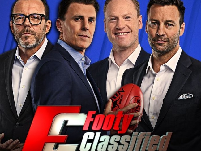 Not all Footy Classified hosts are created equal, according to Hutchy. Picture: Twitter